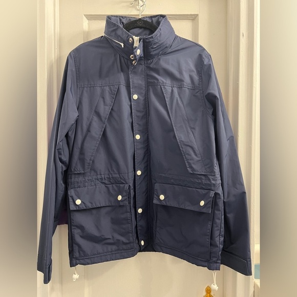 Penfield Hamlin Field Navy Hooded Rain Jacket, size Large - Picture 2 of 7